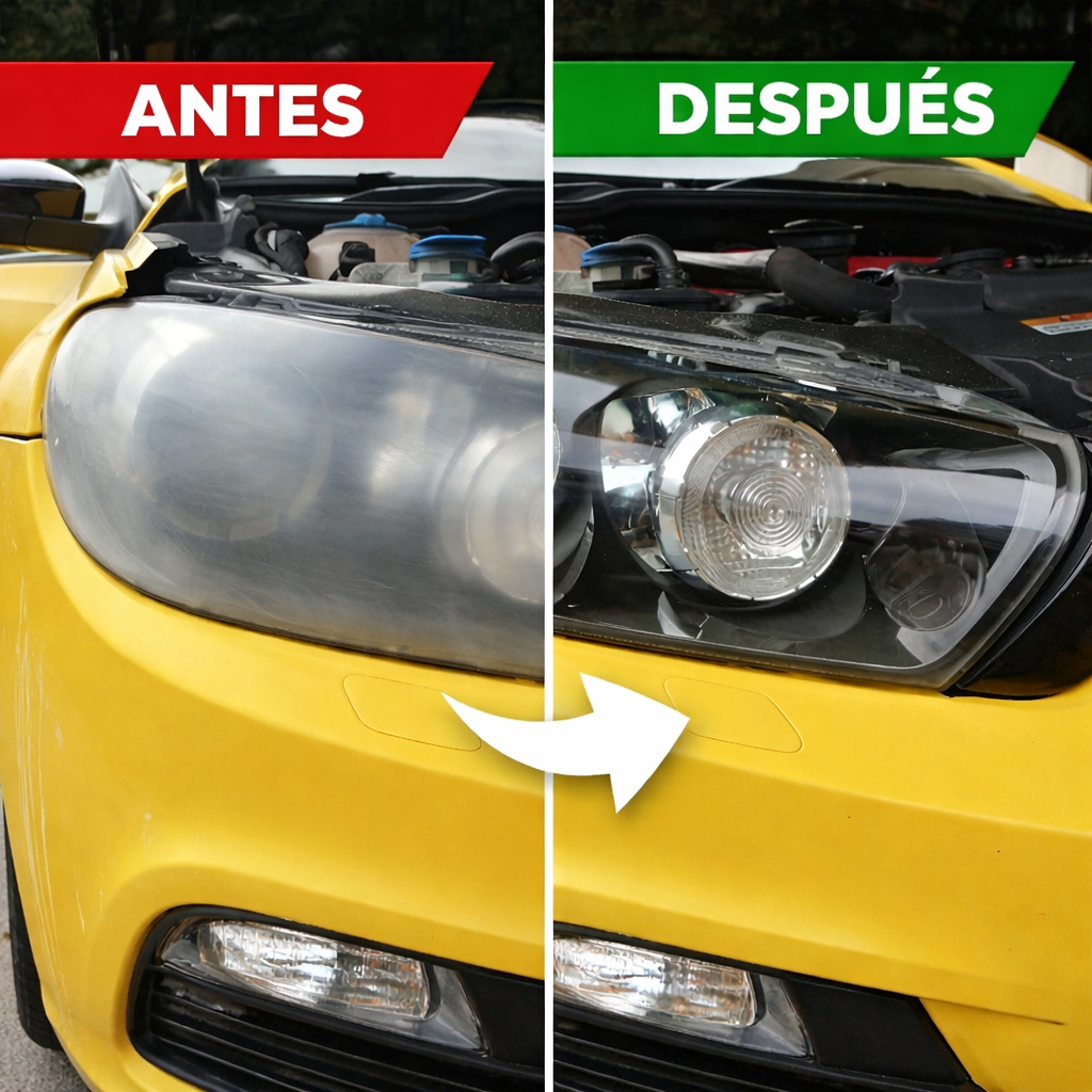 Kit Restaurador de Faros 800ML – Recupera la Claridad y el Brillo Original de tus Faros en Minutos